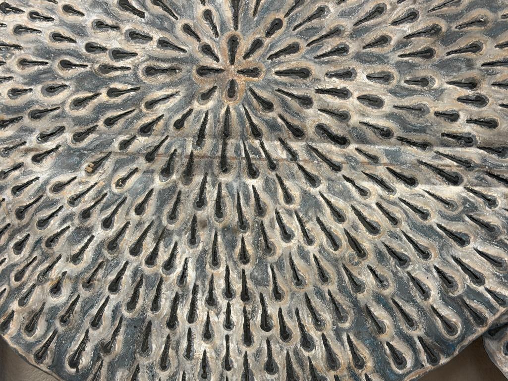 LARGE METAL PIERCED WALL ART SCULPTURE - 3