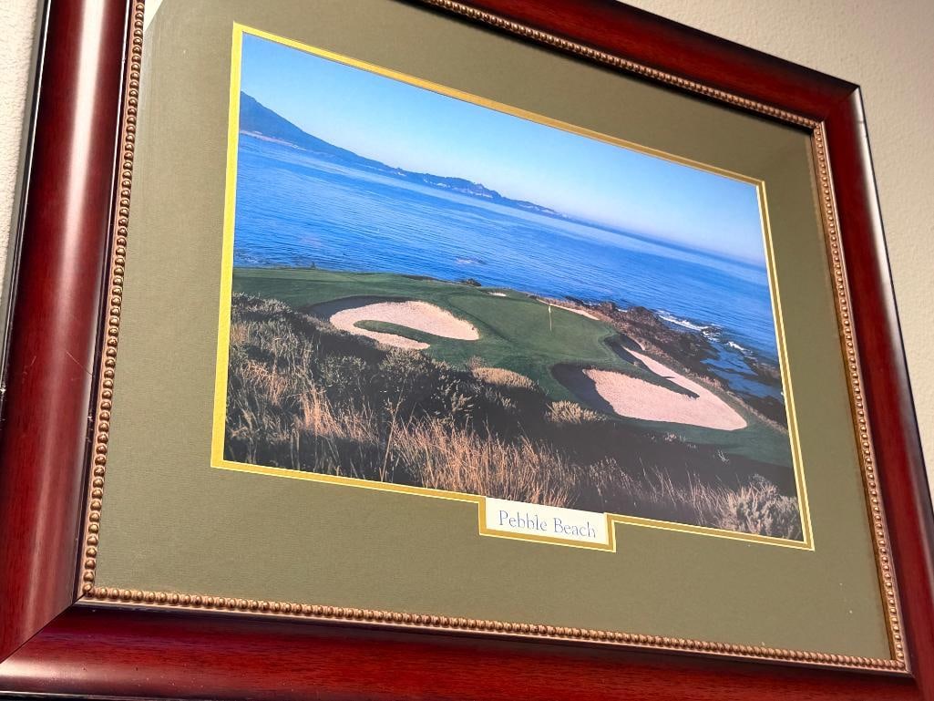 LARGE PHOTO-PRINT OF ICONIC 7TH HOLE AT PEBBLE BEACH GOLF LINKS - 2