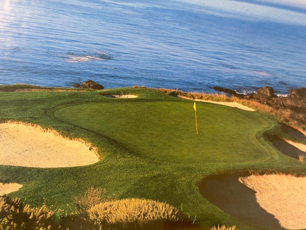 LARGE PHOTO-PRINT OF ICONIC 7TH HOLE AT PEBBLE BEACH GOLF LINKS - 4