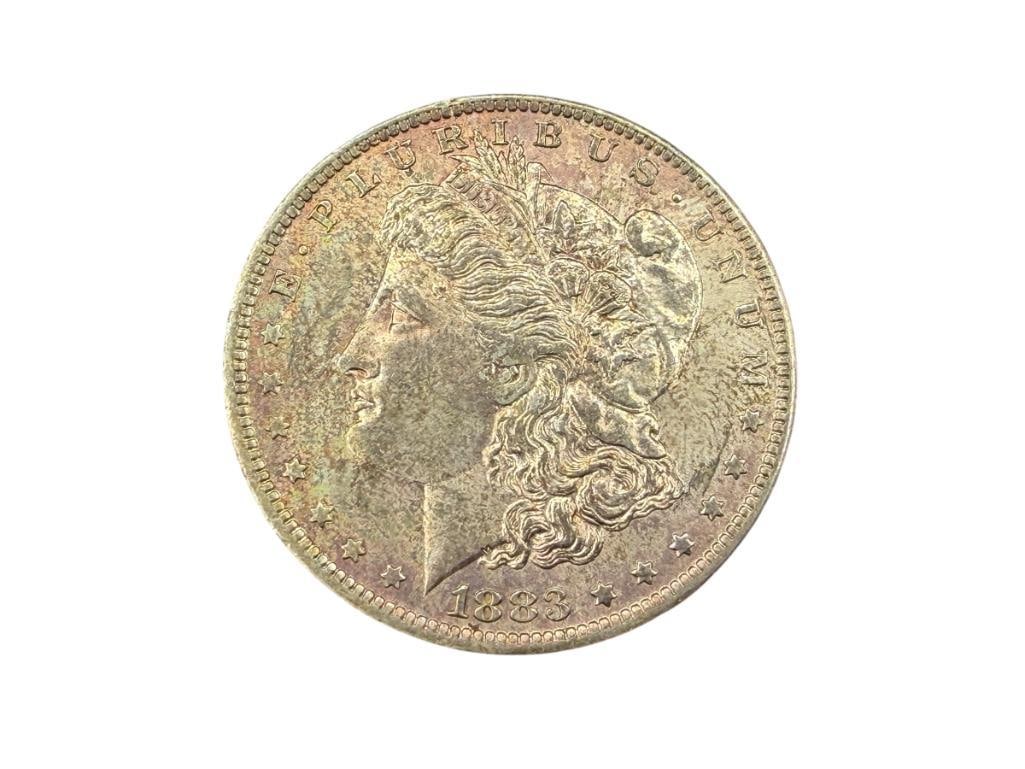 1883-O U.S. MORGAN SILVER DOLLAR BU: 90% SILVER