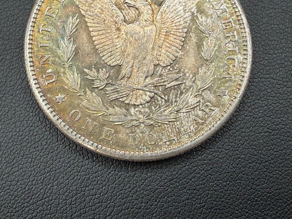 1881-S U.S. MORGAN SILVER DOLLAR AU - 6