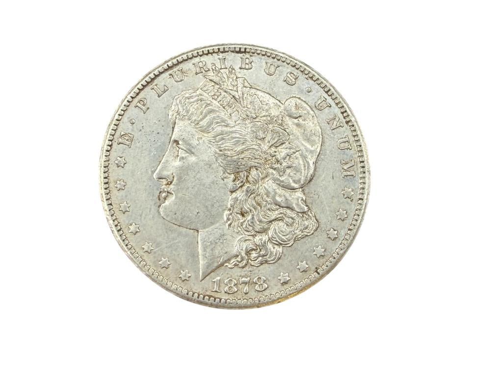 1878-S U.S. MORGAN SILVER DOLLAR: 90% SILVER