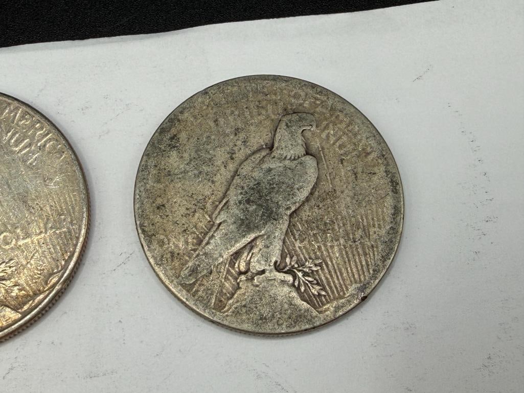 1922, 1923, AND 1924 U.S. PEACE SILVER DOLLARS - 7