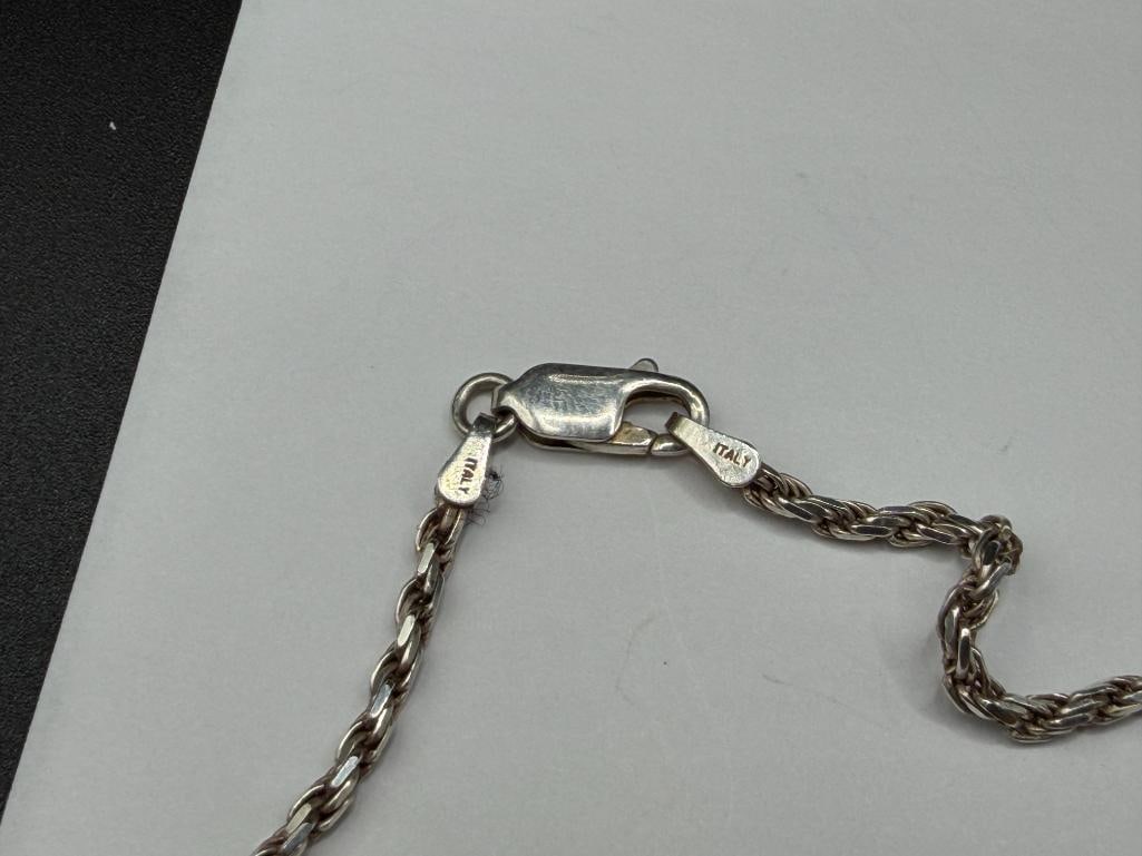 STERLING SILVER CZ PAVED "THE PLUG" FIGURAL OUTLET PLUG PENDANT NECKLACE - 6