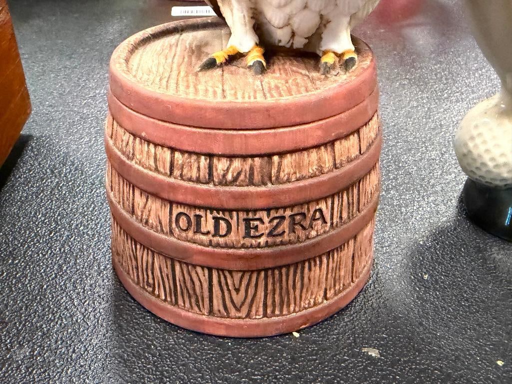 VINTAGE OLD EZRA AND BEAM BING CROSBY GOLF DECANTER - 12