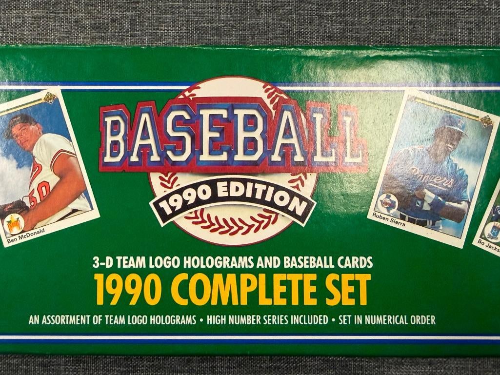 1990 UPPER DECK THE COLLECTOR'S CHOICE COMPLETE BASEBALL CARD SET #1-800 PLUS TEAM HOLOGRAMS - 5