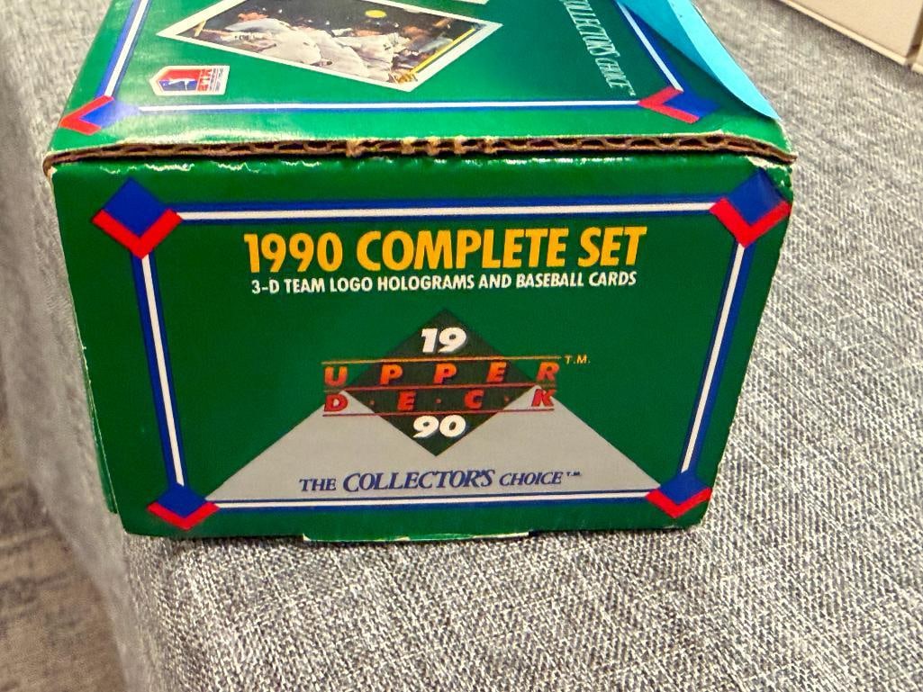 1990 UPPER DECK THE COLLECTOR'S CHOICE COMPLETE BASEBALL CARD SET #1-800 PLUS TEAM HOLOGRAMS - 8