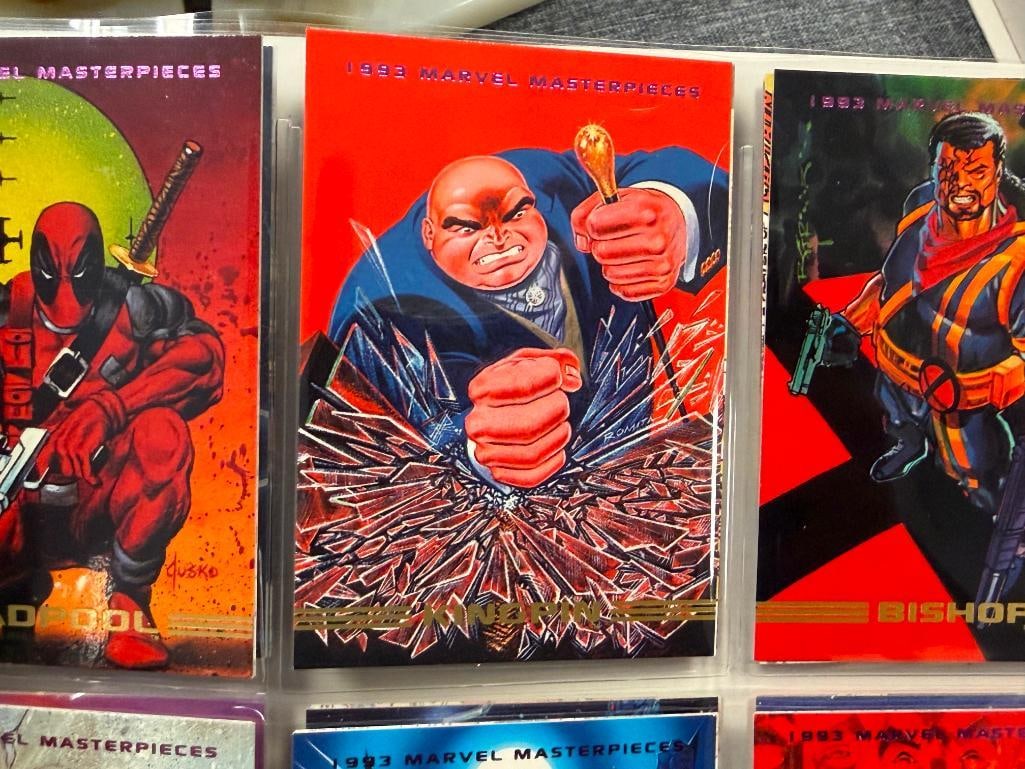 MARVEL / VALIANT COMICS NON-SPORT SUPERHERO CARD SETS WOLVERINE, MARVEL MASTERPIECES, ROBOT FIGHTER - 11