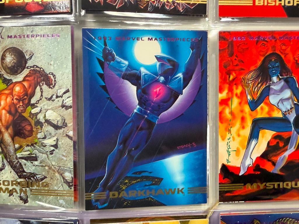 MARVEL / VALIANT COMICS NON-SPORT SUPERHERO CARD SETS WOLVERINE, MARVEL MASTERPIECES, ROBOT FIGHTER - 12