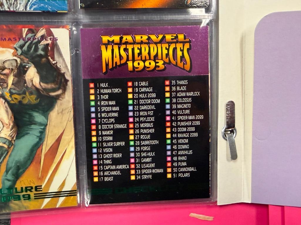 MARVEL / VALIANT COMICS NON-SPORT SUPERHERO CARD SETS WOLVERINE, MARVEL MASTERPIECES, ROBOT FIGHTER - 13