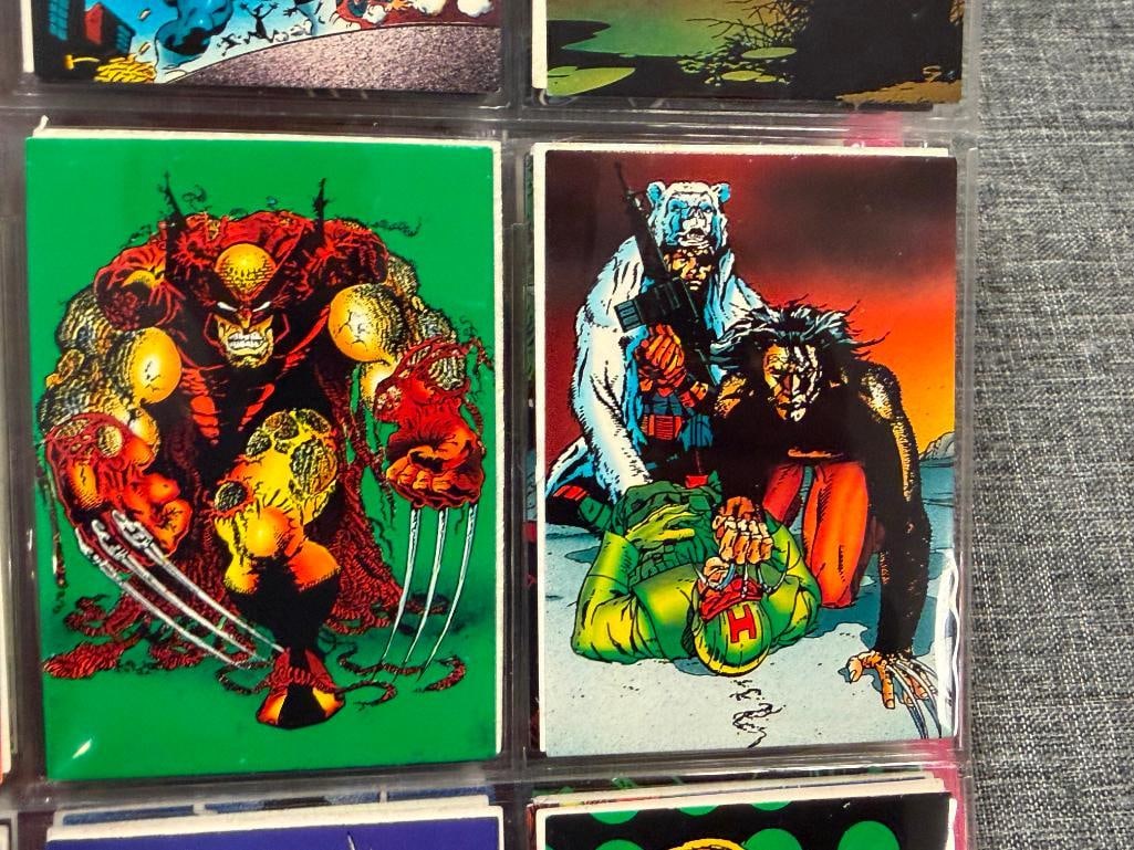 MARVEL / VALIANT COMICS NON-SPORT SUPERHERO CARD SETS WOLVERINE, MARVEL MASTERPIECES, ROBOT FIGHTER - 16