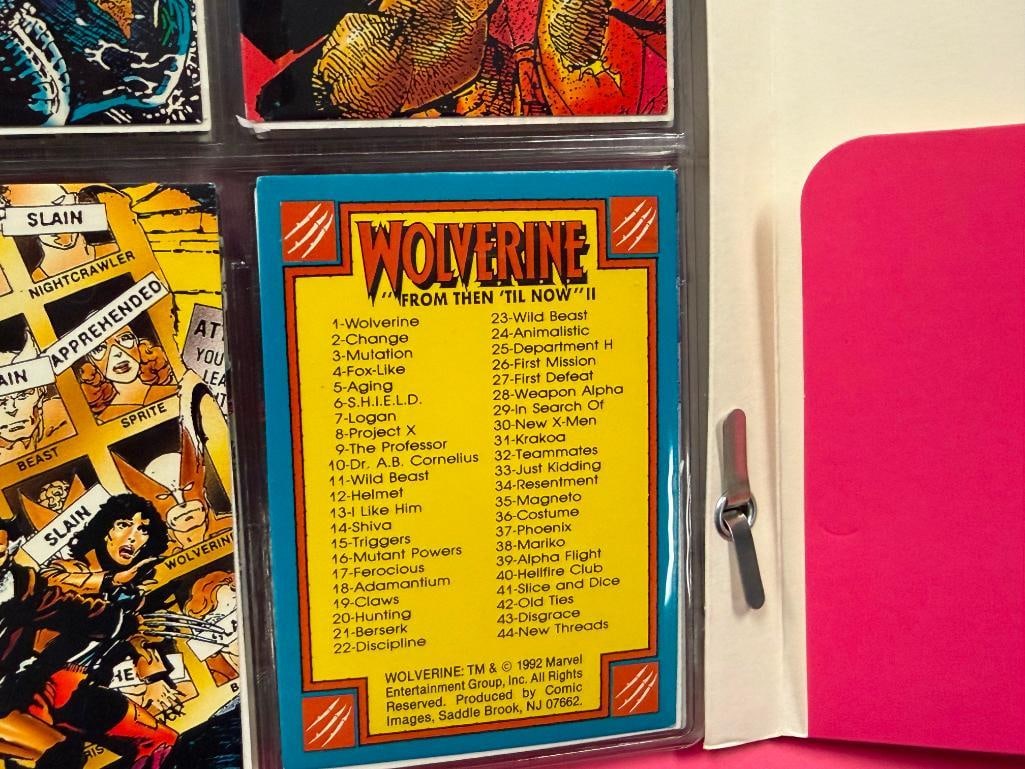 MARVEL / VALIANT COMICS NON-SPORT SUPERHERO CARD SETS WOLVERINE, MARVEL MASTERPIECES, ROBOT FIGHTER - 20