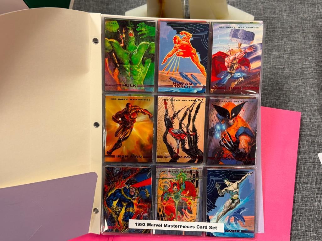 MARVEL / VALIANT COMICS NON-SPORT SUPERHERO CARD SETS WOLVERINE, MARVEL MASTERPIECES, ROBOT FIGHTER - 3