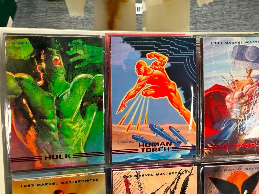 MARVEL / VALIANT COMICS NON-SPORT SUPERHERO CARD SETS WOLVERINE, MARVEL MASTERPIECES, ROBOT FIGHTER - 5
