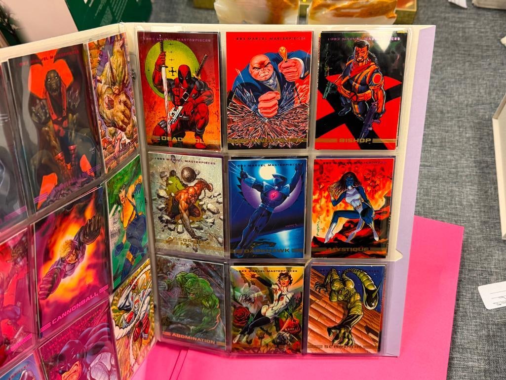 MARVEL / VALIANT COMICS NON-SPORT SUPERHERO CARD SETS WOLVERINE, MARVEL MASTERPIECES, ROBOT FIGHTER - 9