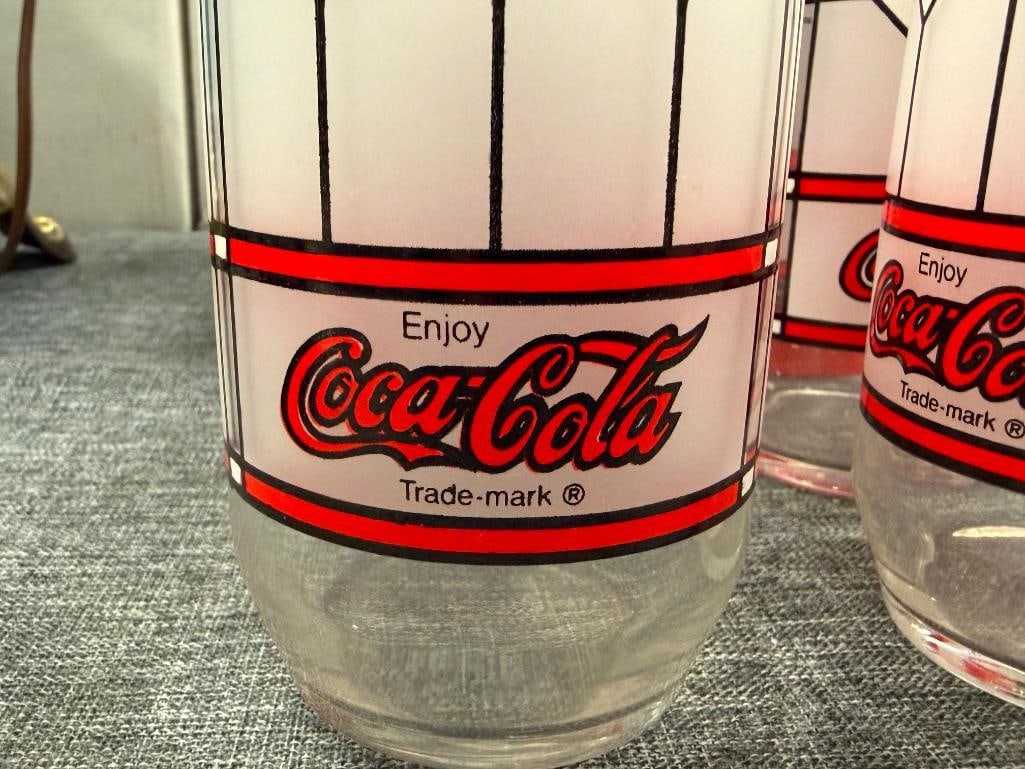 COCA-COLA COLLECTIBLES DRINKING GLASSES, TRAVEL CUPS WITH STRAWS, PEN, POLAR BEAR FIGURINES - 4