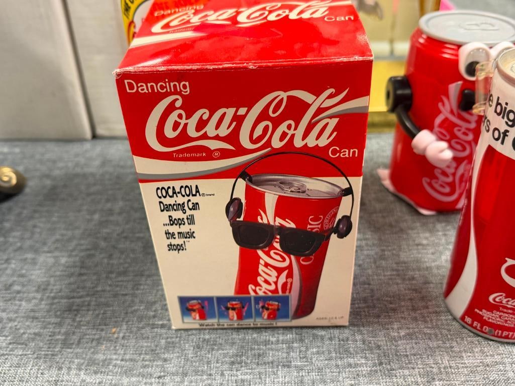 COCA-COLA COLLECTIBLES DRINKING GLASSES, TRAVEL CUPS WITH STRAWS, PEN, POLAR BEAR FIGURINES - 8