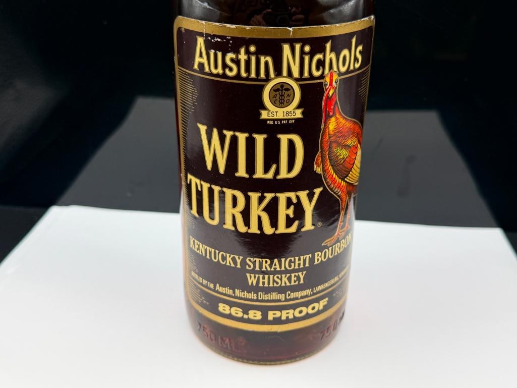 VINTAGE SEALED BOTTLE AUSTIN NICHOLS WILD TURKEY KENTUCKY STRAIGHT BOURBON WHISKEY - 2