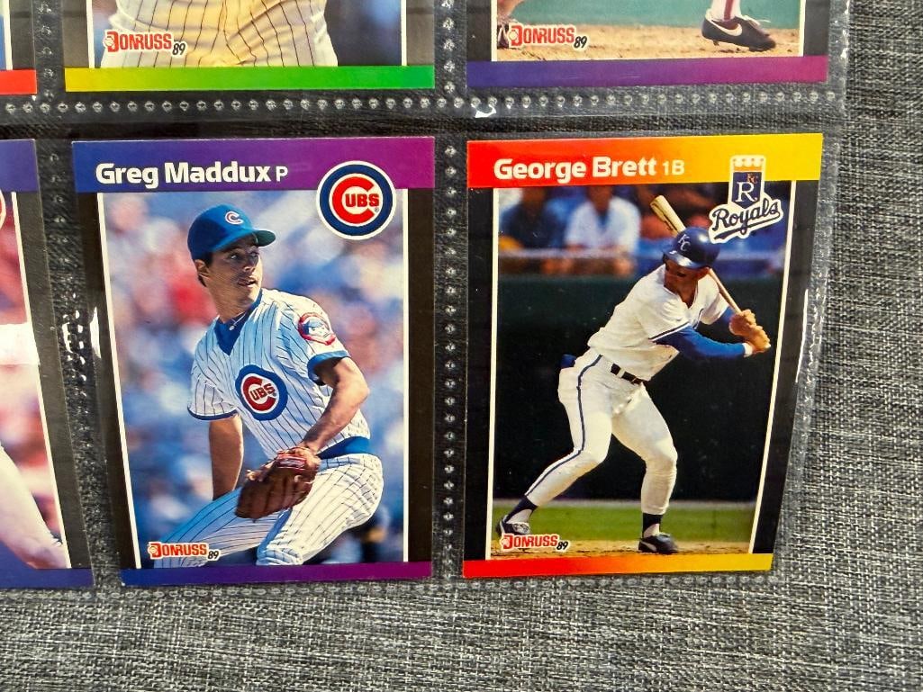 1988 LEAF BASEBALL CARDS HALL OF FAMERS CARLTON FISK, DAVE WINFIELD, NOLAN RYAN, MIKE SCHMIDT - 6