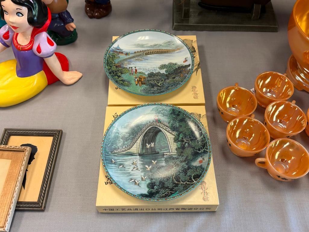 SCENES FROM THE SUMMER PALACE SERIES BY MASTER ARTISAN ZHANG SONG MAO LIMITED EDITION PLATES - 2
