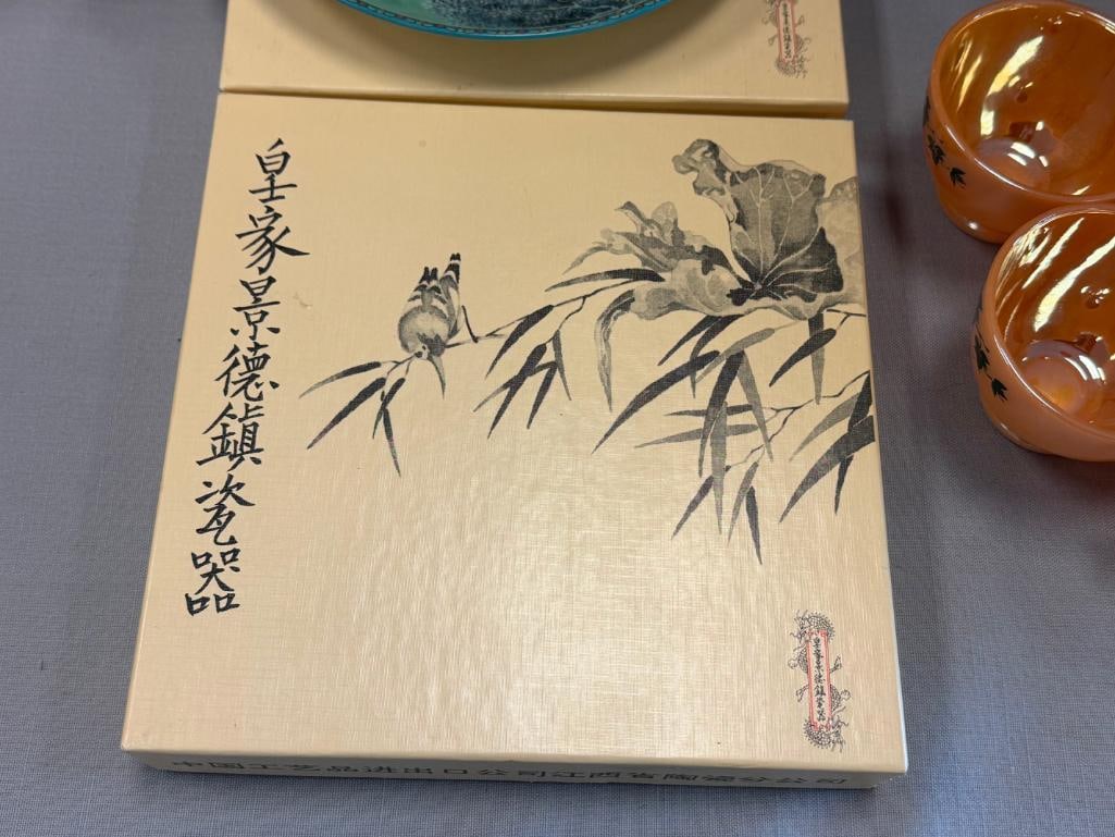 SCENES FROM THE SUMMER PALACE SERIES BY MASTER ARTISAN ZHANG SONG MAO LIMITED EDITION PLATES - 6