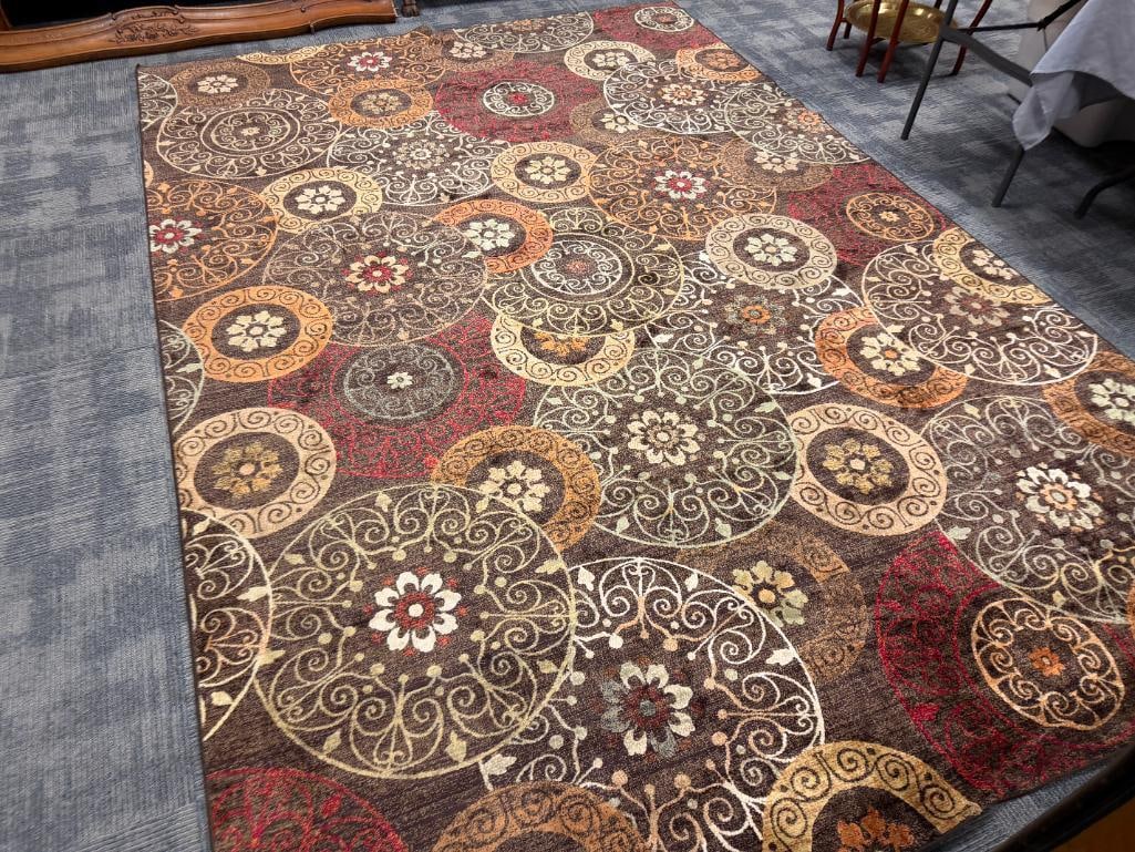 SONOMA MAN MADE SILK AREA RUG MADE IN BELGIUM - 2