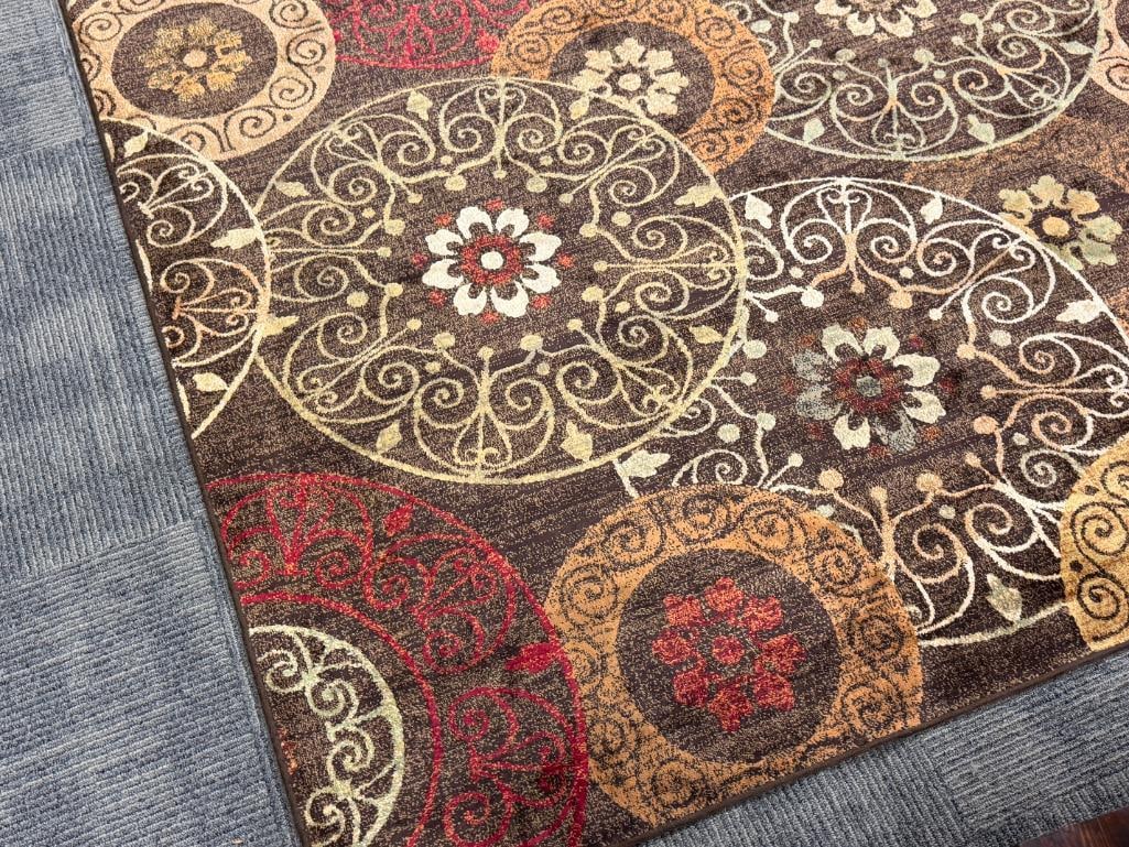 SONOMA MAN MADE SILK AREA RUG MADE IN BELGIUM - 3