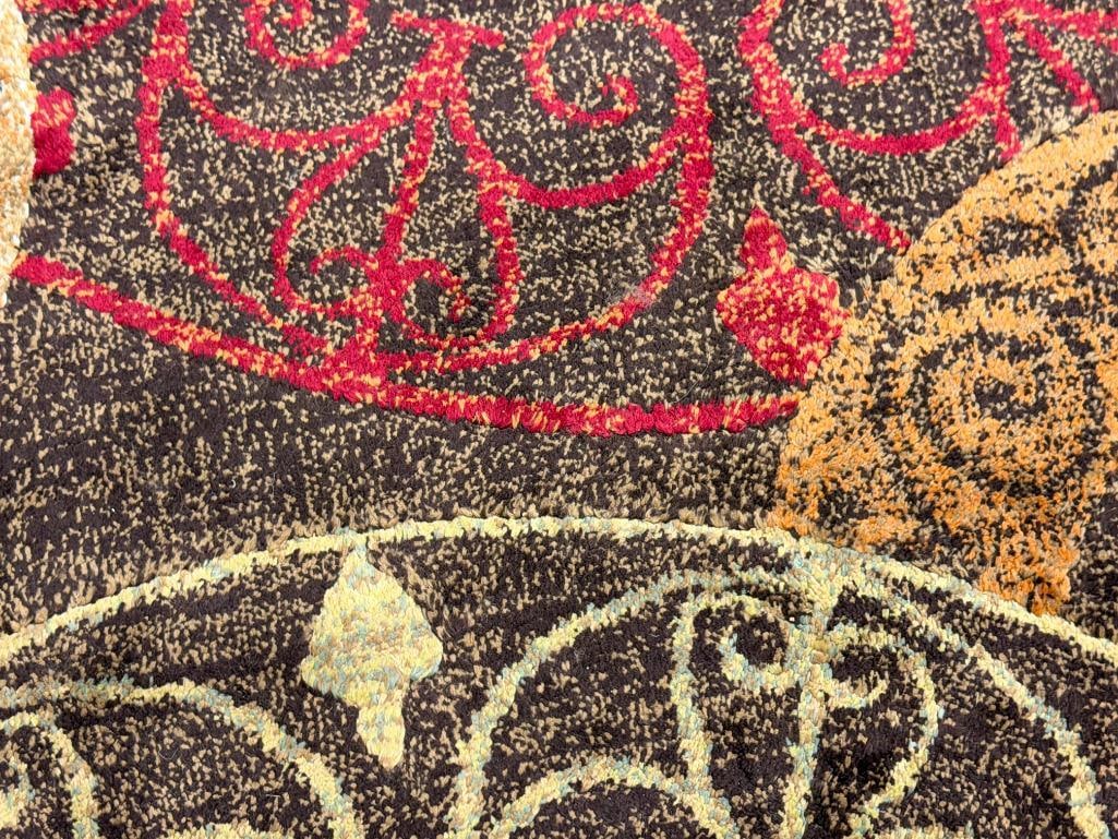 SONOMA MAN MADE SILK AREA RUG MADE IN BELGIUM - 5