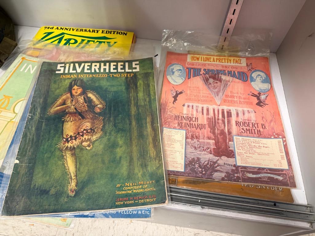 SEVEN PIECES OF ASSORTED SHEET MUSIC FROM THE EARLY 1900'S - 7