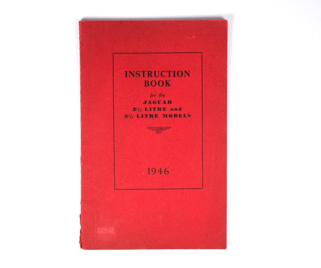 JAGUAR: An Instruction Book for the Jaguar 2.5 and 3.5 litre models - 1946 (1 of 4)