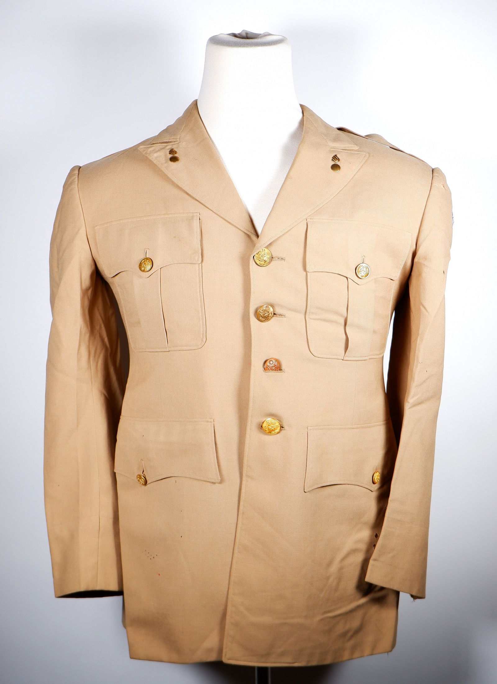 Wwii Us Army 99th Infantry Div. Cib Ph Ike Jacket