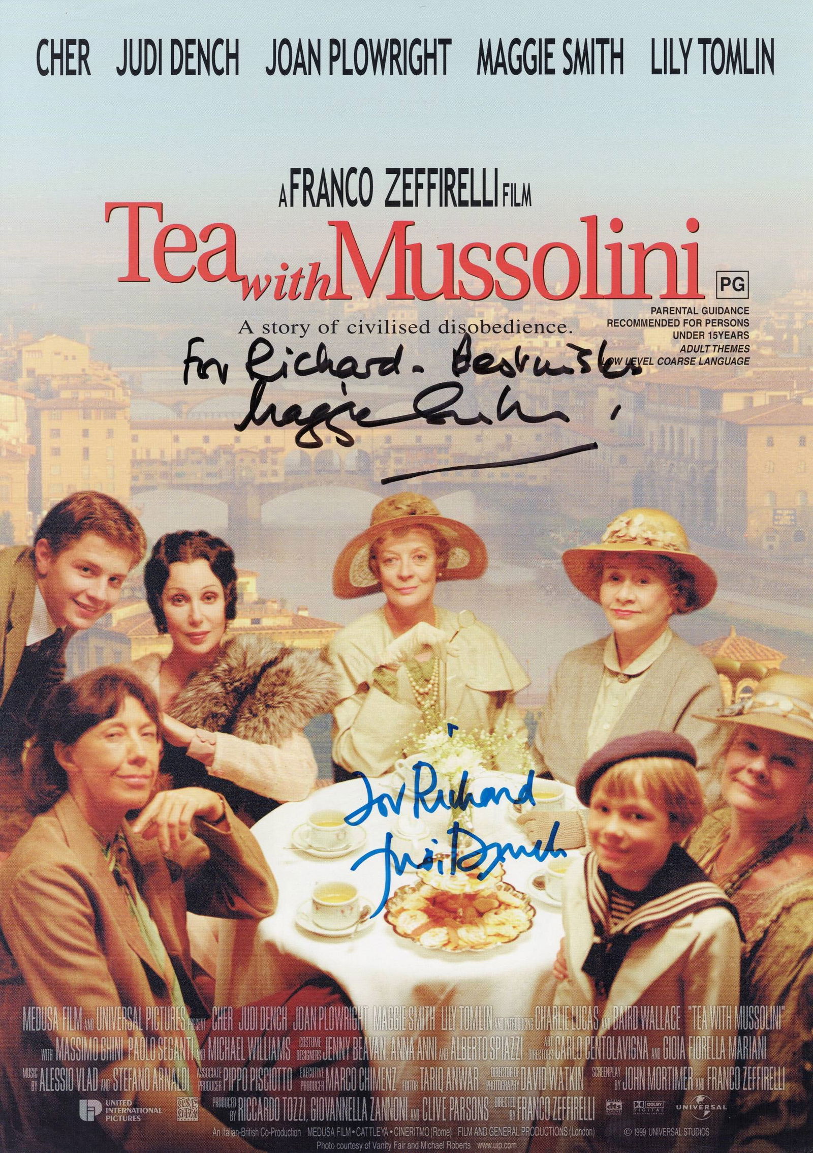 JUDI DENCH AND MAGGIE SMITH: A poster flyer signed by Judi Dench and Maggie Smith (1 of 2)