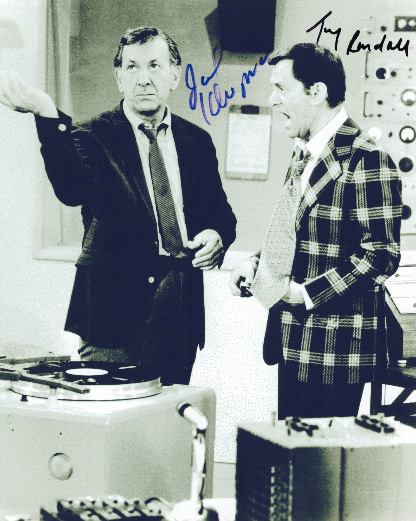 JACK KLUGMAN AND TONY RANDALL: A black and white image signed by Jack Klugman and Tony Randall (1 of 1)