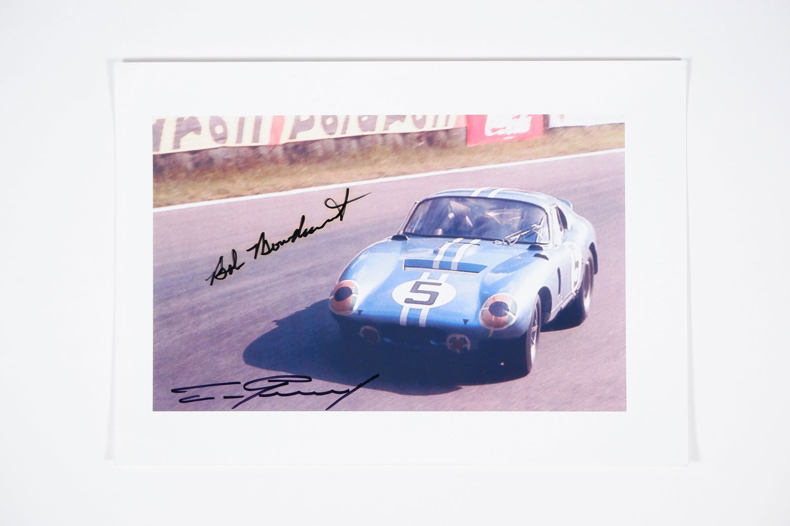BONDURANT/GURNEY: Image of the Daytona Coupe of B.Bondurant & D.Gurney. Bondurant/Gurney signatures (1 of 1)
