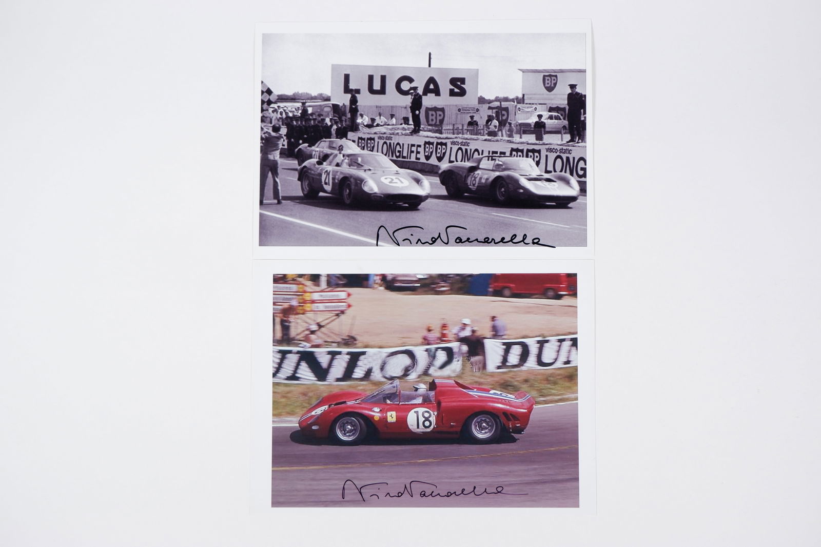 VACCARELLA: Images of the Ferrari 365 P2 as driven by Vaccarella/Rodriguez. Vaccarella signatures (1 of 1)