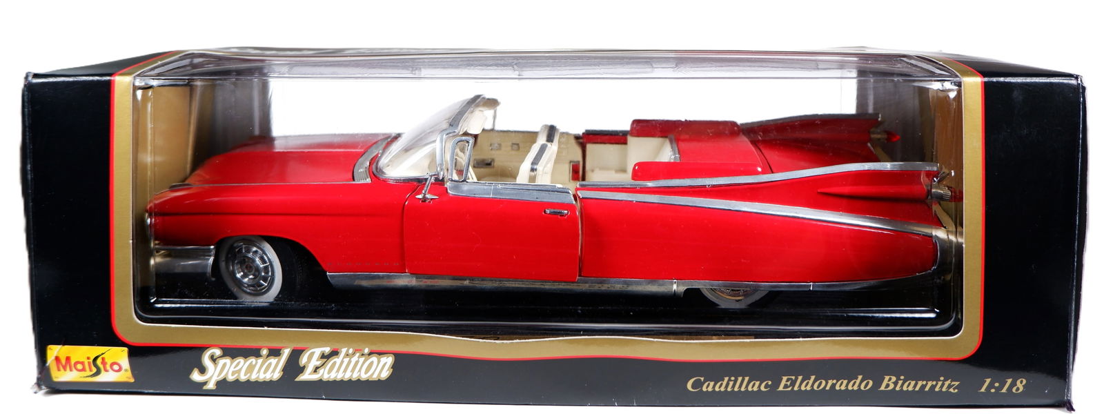 CADILLAC: A Special Edition Maisto 1:18 scale 1959 Cadillac Eldorado Biarritz. Red (1 of 2)