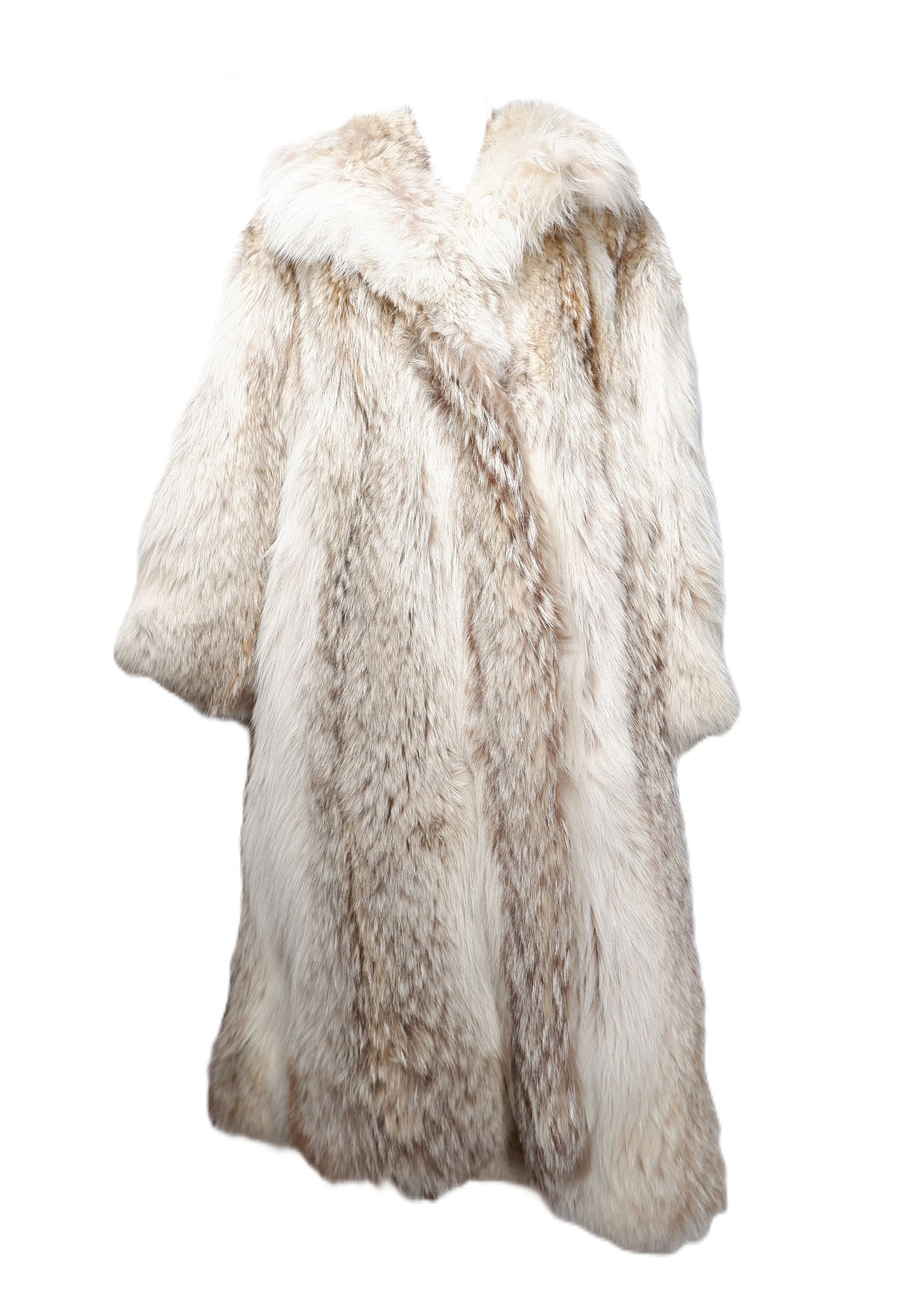 A vintage custom full length Canadian Lynx fur coat (1 of 4)