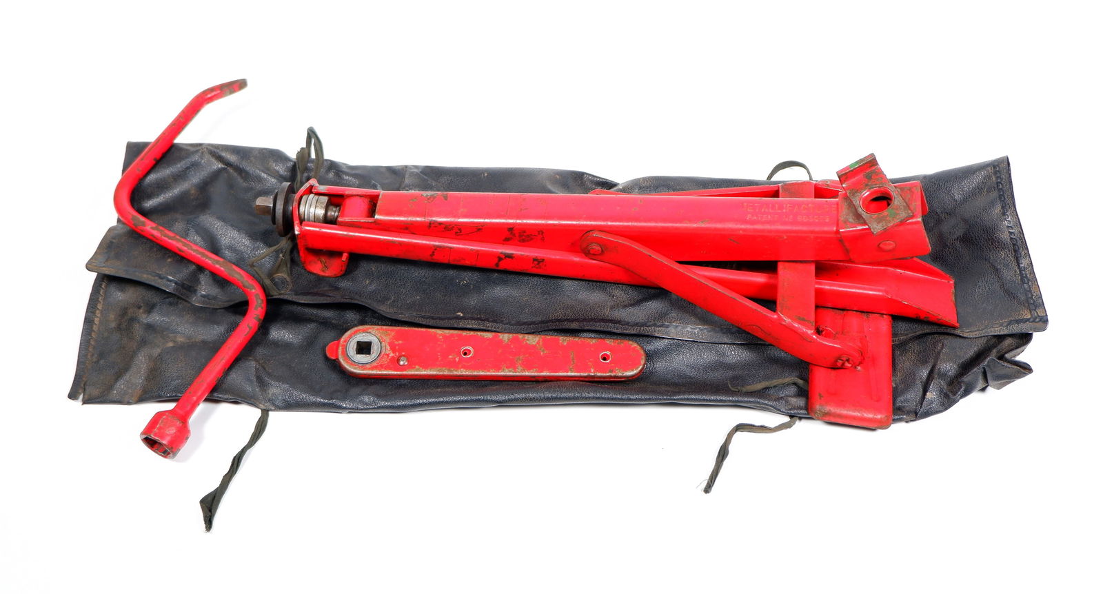 MINI: An early Mini Minor original jack and wheel brace in original case: MINI: An early Mini Minor original jack and wheel brace in original case.