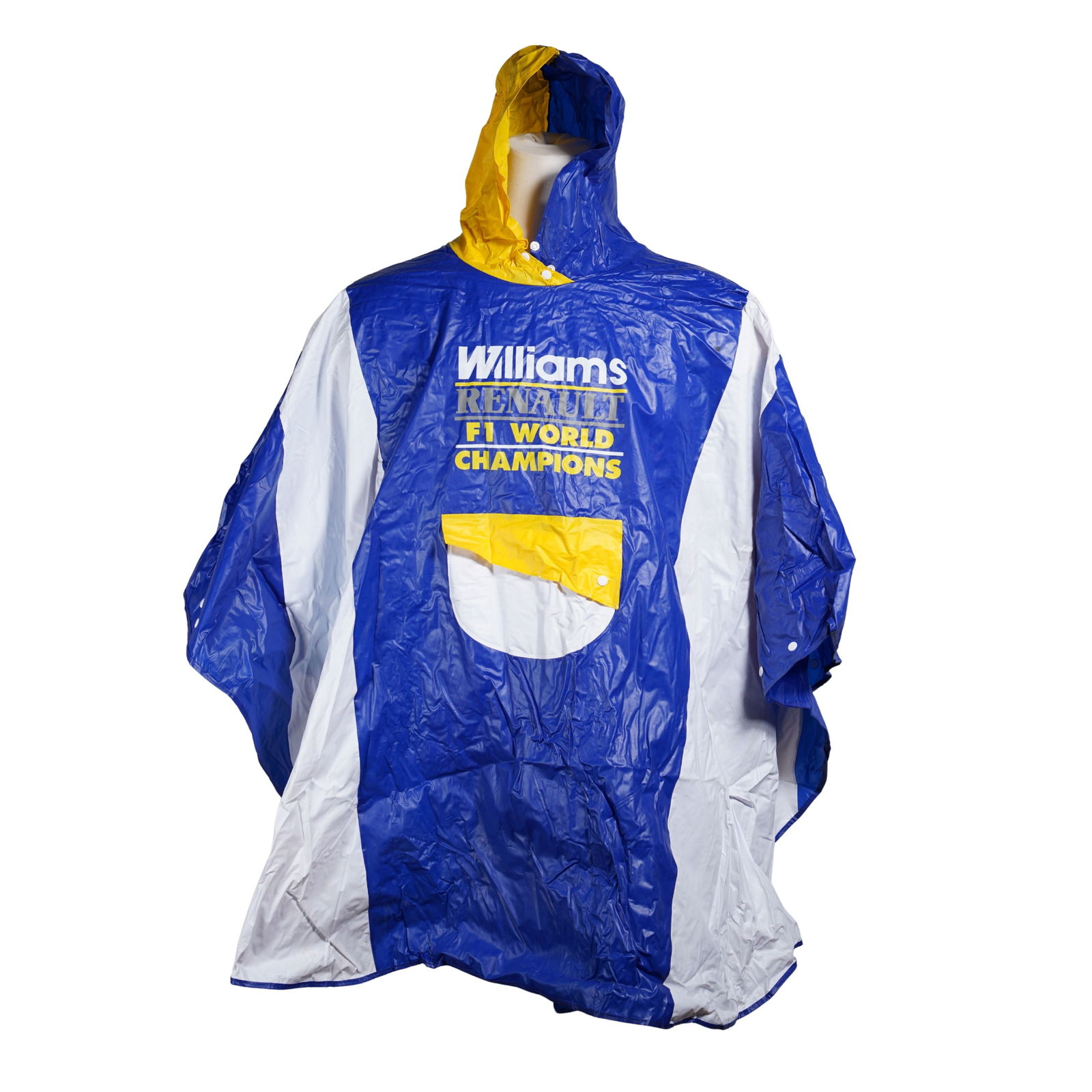 WILLIAMS RENAULT: A Williams RENAULT - F1 WORLD CHAMPIONSHIP PVC rain poncho by GOODSPORTS (1 of 3)