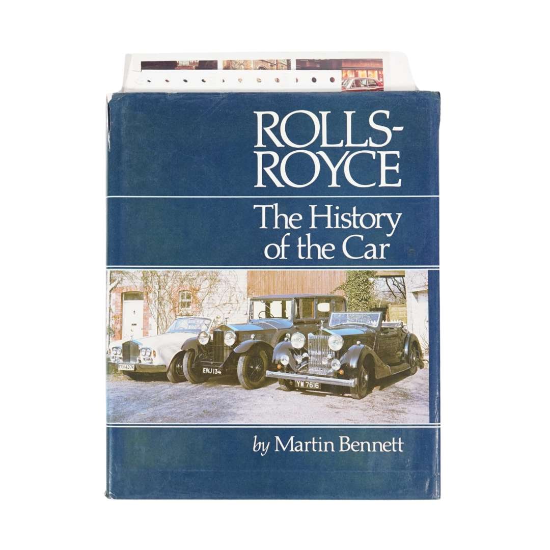 ROLLS-ROYCE: 'ROLLS-ROYCE - THE HISTORY OF THE CAR' book by Martin Bennett. John Bull signature (1 of 5)