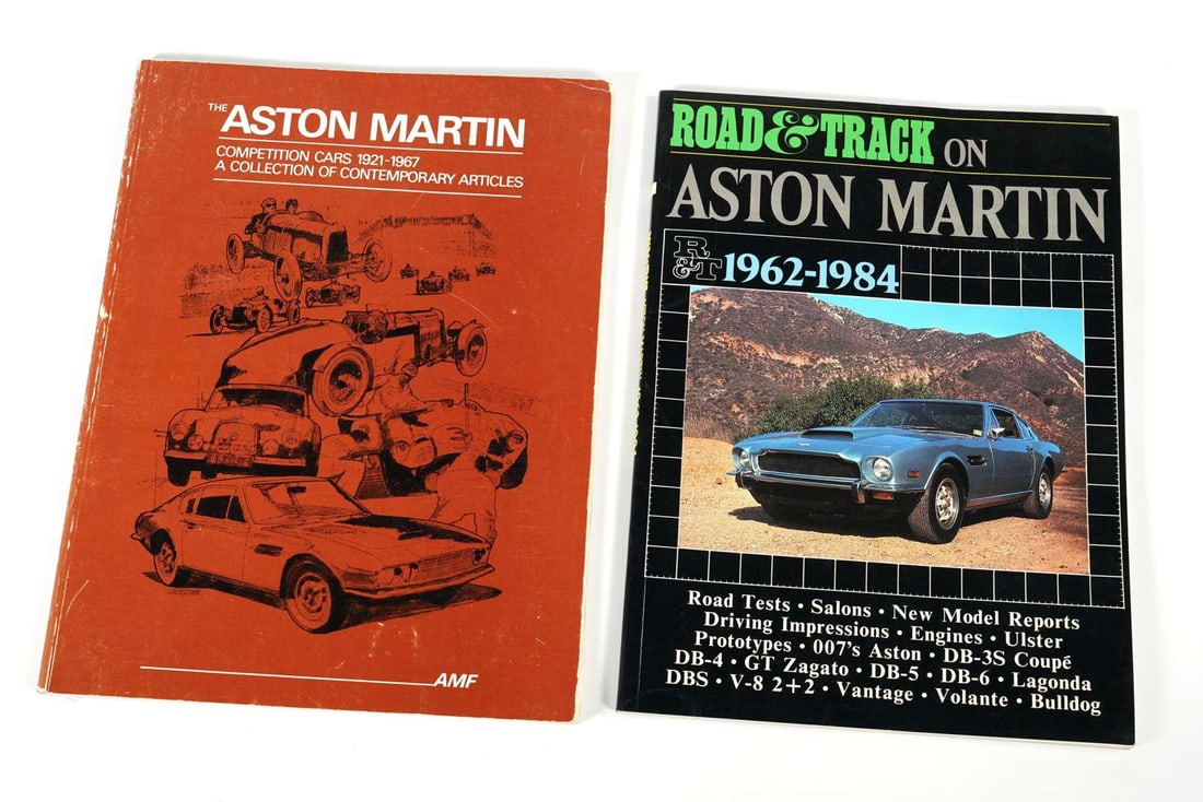 ASTON MARTIN: Two Aston Martin article compilation softcover books (1 of 4)