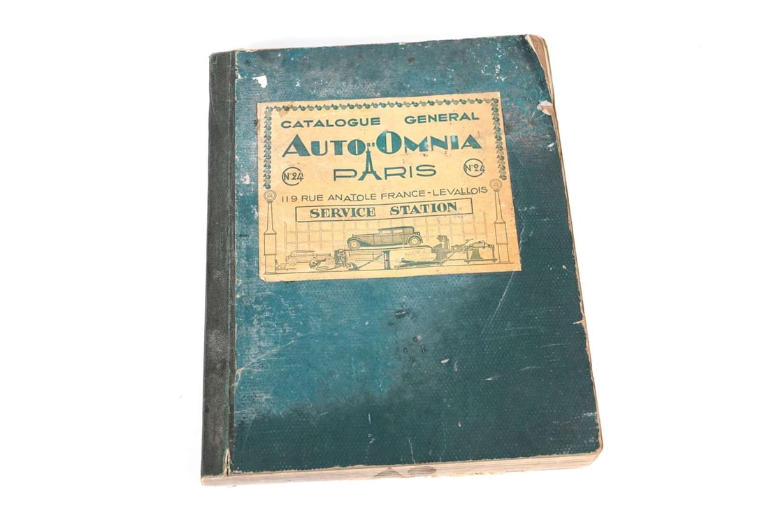 AUTO-OMNIA: A circa 1920's issue of ‘AUTO-OMNIA - Catalogue General No.24 “SERVICE STATI (1 of 4)