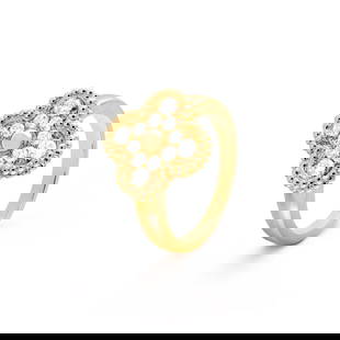 Vintage Alhambra style Ring 18ct Yellow Gold - Round Diamonds - D Colour - VVS Clarity: Vintage Alhambra style Ring 18ct Yellow Gold - Round Diamonds - D Colour - VVS Clarity&nbsp; &nbsp; Metal: 18ct Yellow Gold Natural Diamonds: 0.48 Carat&nbsp; Diamond Colour: D&nbsp; Diamond Clarity: