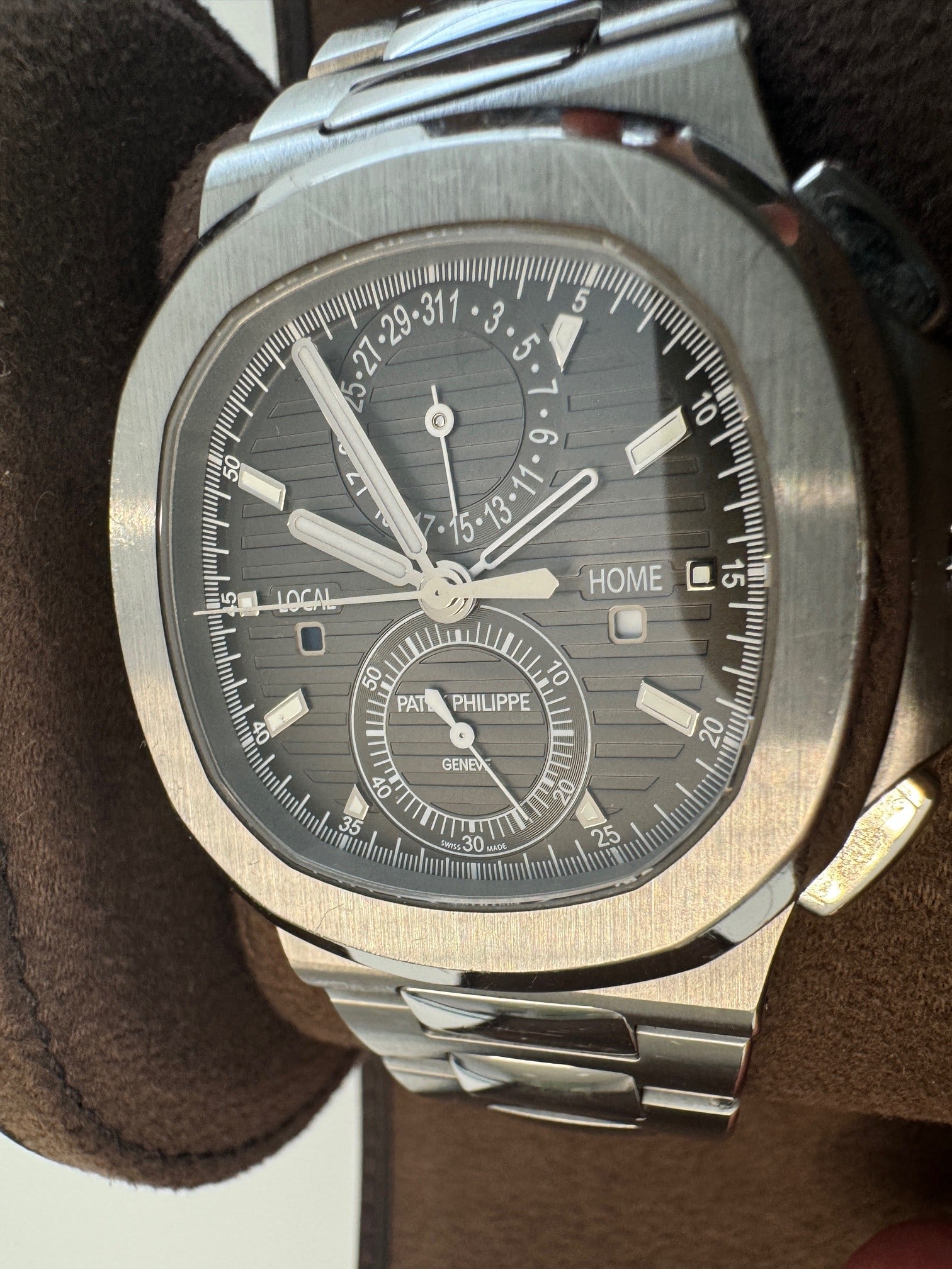 Patek Philippe Nautilus Travel Time Chronograph Watch Style No: 5990/1A-001 (1 of 4)