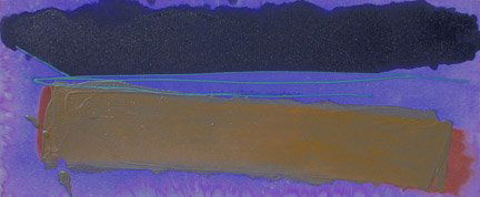 028: DAN CHRISTENSEN AMERICAN ABSTRACT ARTIST 1942 - : Title: Sea Max Medium/Date: Acrylic on canvas, 1981 Size: 30.5 x 80.5 inches 77.4 x 204.4 cm Signed: Signed, titled and dated on the verso Provenance: Selected Museums and Private Collections i