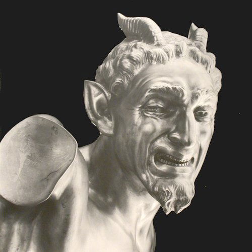 097: ROBERT MAPPLETHORPE (AMERICAN, 1946 - 1989): Artist: ROBERT MAPPLETHORPE (AMERICAN, 1946 - 1989) Title: Italian Devil Ed. 1/10 Medium/Date: Vintage Silver Print, 1988 in original Mapplethorpe frame Size: 21.5 x 22.5 inches 54.6 x 57.1 cm. Signe