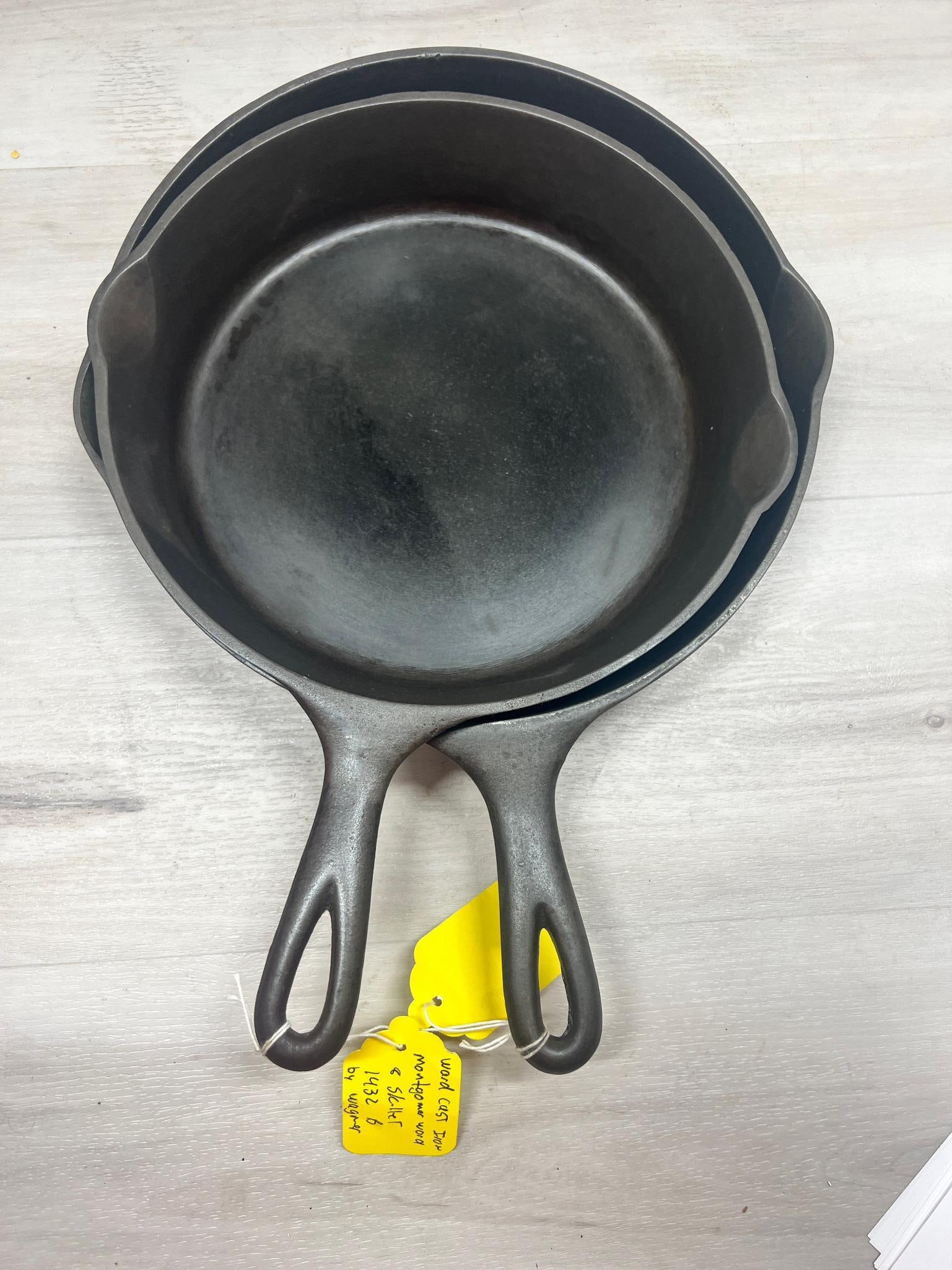 2- Wards Cast Iron Skillets, 8 and 9, Wardsway: Load-out Pick up for all online purchases for Antiques & collectibles is Monday, Tuesday, Wednesday, February 17th, 18th, 19th At our warehouse location. We do offer shipping on all items shippabl