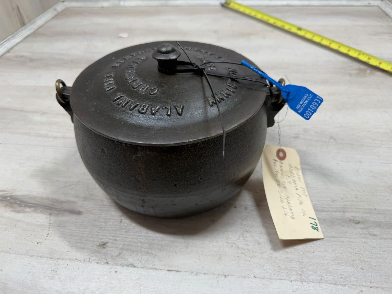 Cast Iron Bean Pot Alabama Pipe CO. (1 of 7)
