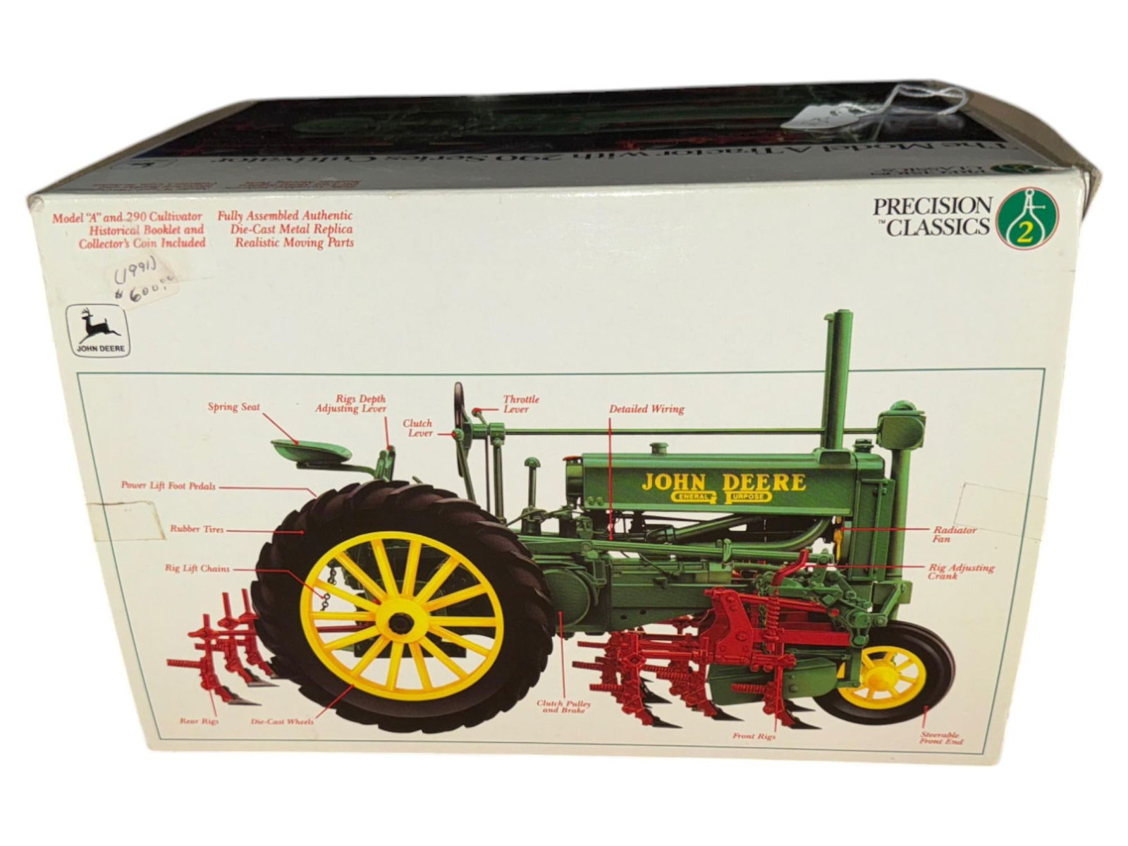 1:16 scale model A tractor w/ cultivator (1 of 2)