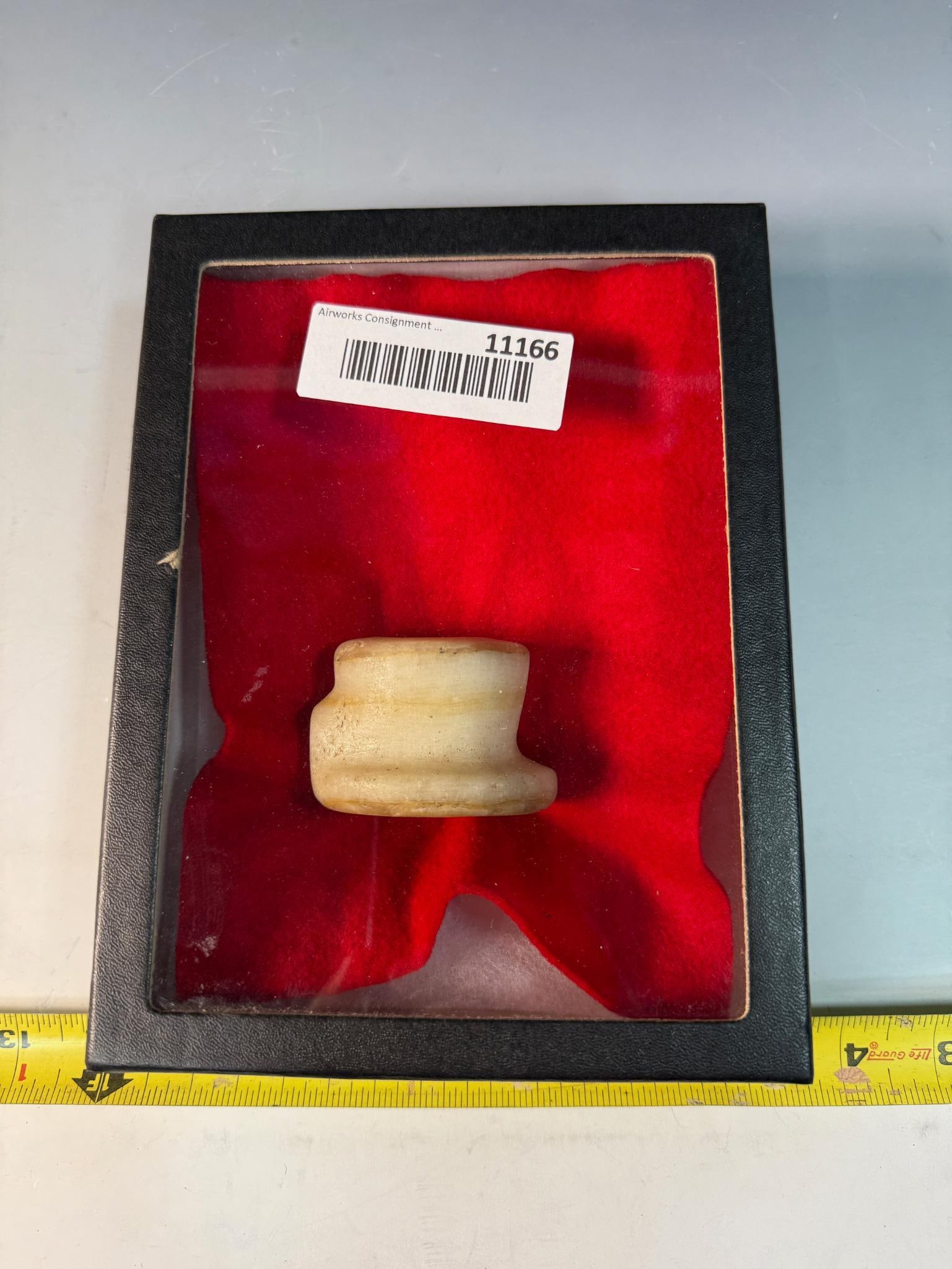 Quartz Pipe marked purchased 1949 Sherman collection Georgia (1 of 4)